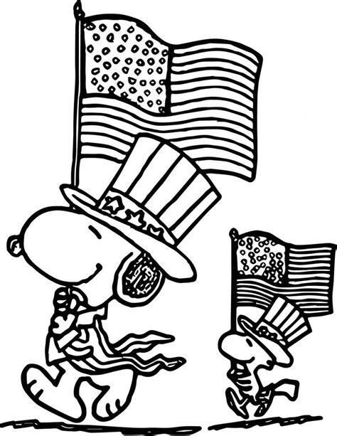 Glorious july 4th coloring pages for kids. Snoopy Fourth Of July Coloring Pages - Imfuture14