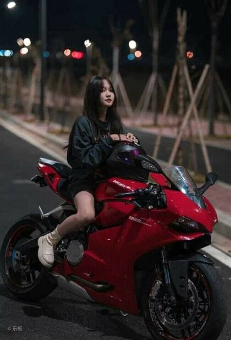 Girl Riding Motorcycle Motorbike Girl Biker Aesthetic Aesthetic Girl