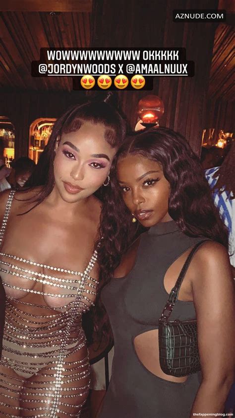 Jordyn Woods Sexy Seen Showing Off Her Tits And Ass At The Birthday