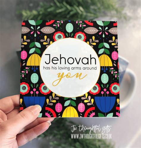Jw Encouragement Card Jehovah Has His Loving Arms Around You