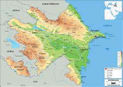 Search and share any place. Azerbaijan Physical Wall Map by GraphiOgre