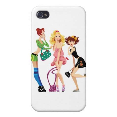 Three Cute Girls Cases For Iphone 4 Zazzle