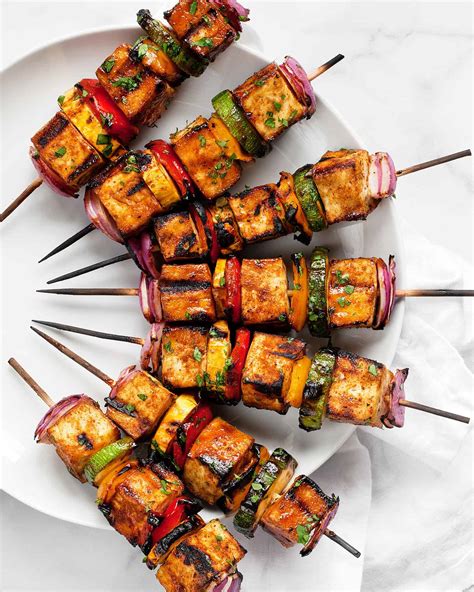 Barbecue Tofu Veggie Skewers Last Ingredient