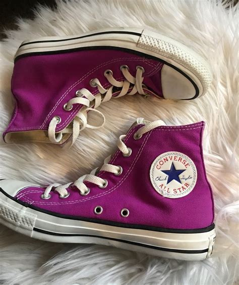 Magenta High Top Converse In 2021 Swag Shoes Hype Shoes Aesthetic Shoes