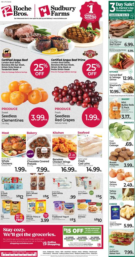 Roche Bros. Supermarkets Ad Circular - 03/17 - 03/24/2023 | Rabato