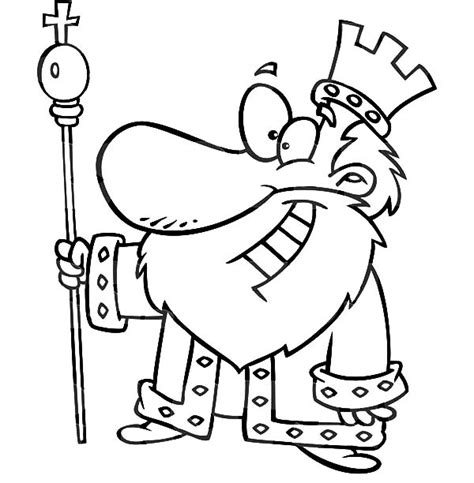 King Is Smiling Coloring Pages : Kids Play Color