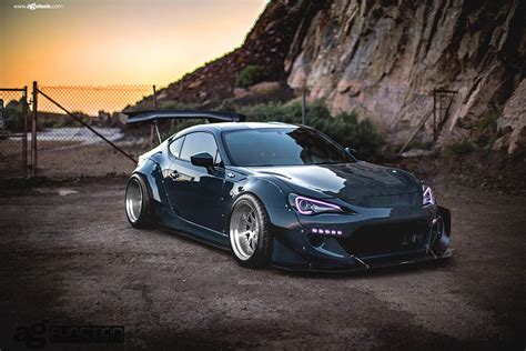 Scion Fr S With A Full Body Kit By Rocket Bunny And Aggressive Stance
