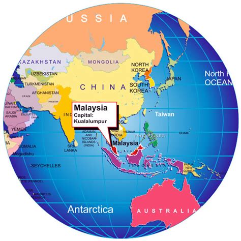 Malaysia In The World Map