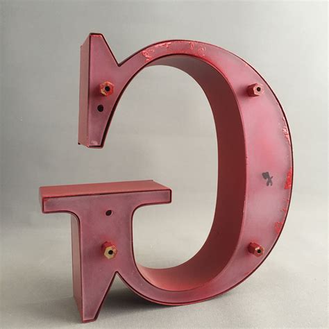Large metal letters