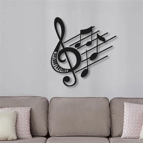 Music Wall Art Music Notes Wall Decor Metal Music Art Music Etsy