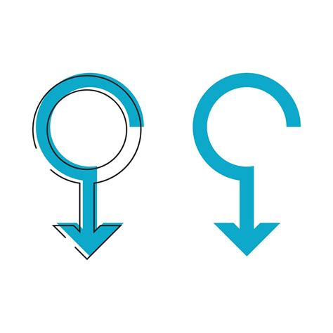 Gender Symbol Logo Of Sex And Equality Of Males And Females Vector