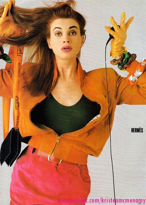 Kristen Mcmenamy 80s Fashion Fashion Models Vintage Fashion Fashion History Retro