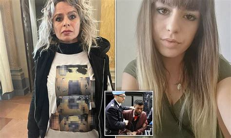 Italian Mother Wears Shocking T Shirt Of Daughters Dismembered Body