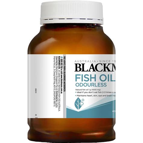 The benefits of fish oil are numerous. Blackmores Odourless Fish Oil 1000mg 400pk | Woolworths