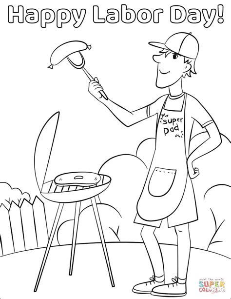 Download and print these labor day free printable coloring pages for free. Happy Labor Day! coloring page | Free Printable Coloring Pages