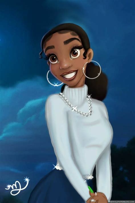 Disney Princess Tiana Disney Princess Drawings Black Love Art Black