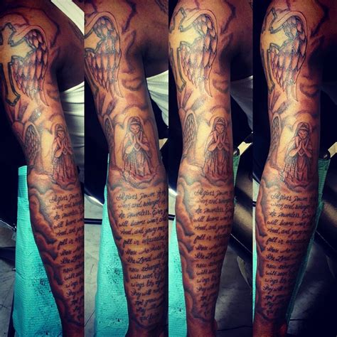 Wiz Khalifa Right Arm Tattoos