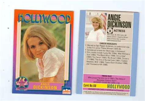 20 Of The Same Angie Dickinson Hollywood Walk Of Fame Card Police Woman 68 1499 Picclick