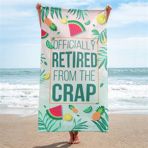 Retirement T Idea Funny Retirement Beach Towel Retirement T