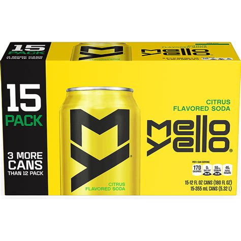 Mello Yello Cans 12 Fl Oz 15 Pack Lemon Lime And Citrus Ross
