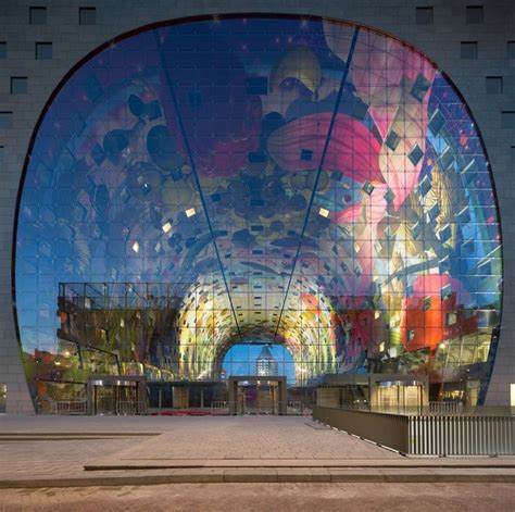 Futuristic Food Shopping Market Hall By Mvrdv In Rotterdam