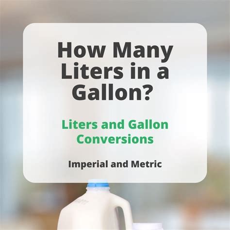 Liter And Gallon Conversion Ng