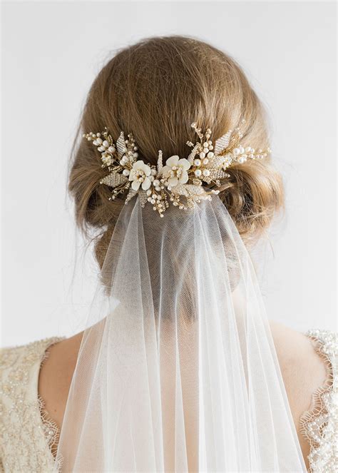 Jasmine Floral Wedding Hair Comb Tania Maras Bespoke Wedding