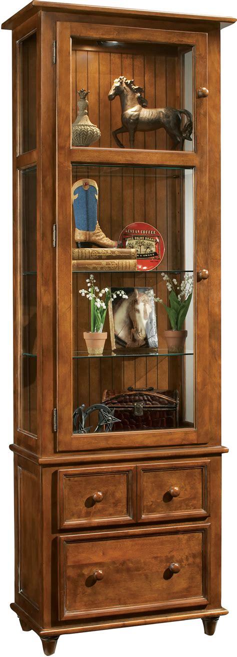 Our variety of curio cabinets pair with any style of bathroom or living space. Philip Reinisch ColorTime - Chestnut Vista Display Cabinet ...