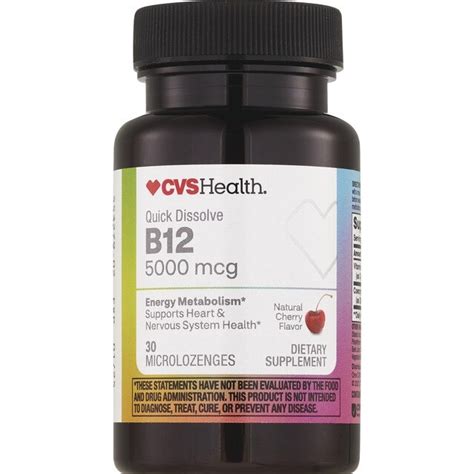 Cvs Health Sublingual Vitamin B12 5000 Mcg