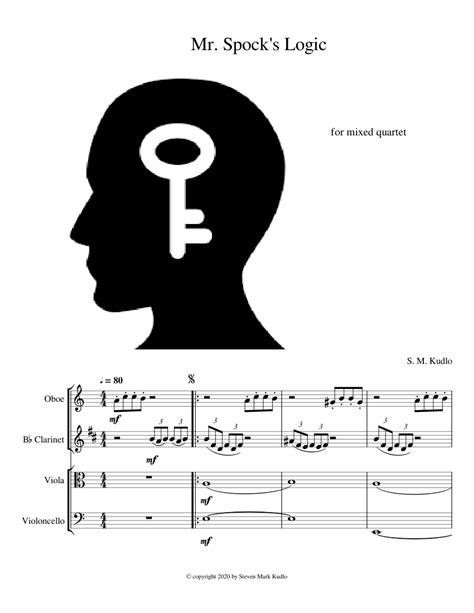 Mr Spocks Logic Sheet Music For Oboe Clarinet In B Flat Viola