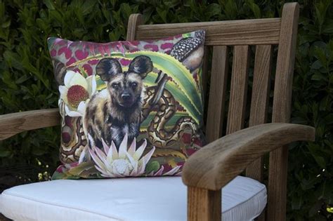 African Jungle Wilde Hond Kussenhoes Whimsicalcollection Katoen