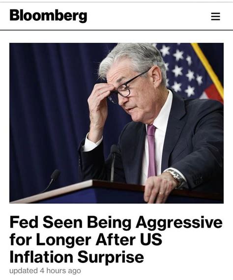 Fed Seen Being Aggressive For Longer After Us Inflation Surprise Ratayls