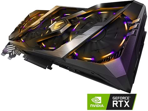 Gigabyte Aorus Geforce Rtx 2080 8g Graphics Card 3 X Stacked Windforce