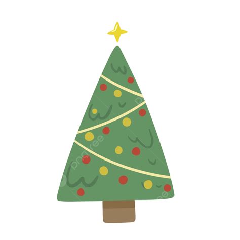árbol De Navidad Dibujo Lindo Ejemplo Plano Png Dibujos Navidad árbol