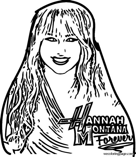 Hannah Montana Coloring Page 05 | Wecoloringpage.com