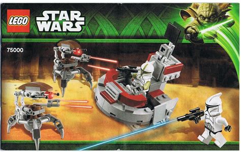 Lego Bauanleitung Star Wars Clone Trooper Vs Droidekas 75000