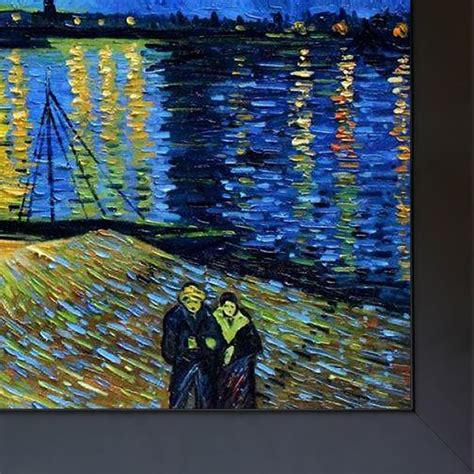 La Pastiche Vincent Van Gogh Starry Night Over The Rhone Canvas Art