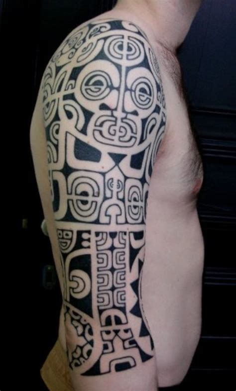 Maori Polynesian Half Sleeve Tattoo Ideas