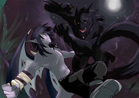 Vampire Vs Werewolf By Zumaki97 On Deviantart