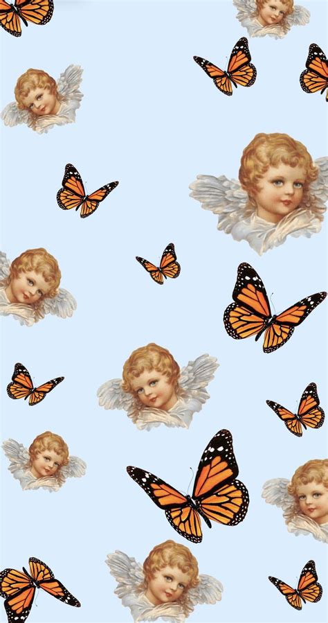 Butterflies And Angels Wallpaper Pretty Wallpaper Iphone Butterfly