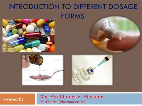 Ppt Introduction To Different Dosage Forms Powerpoint Presentation
