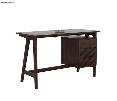 Buy Elvira Study Table Walnut Finish Online In India At Best Price