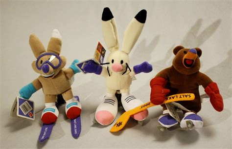 Set Of Three Mascot Toys From The Xix Olympic Winter Games Salt Lake