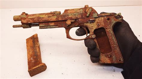 Gun Restoration Very Rusty Pistol Youtube