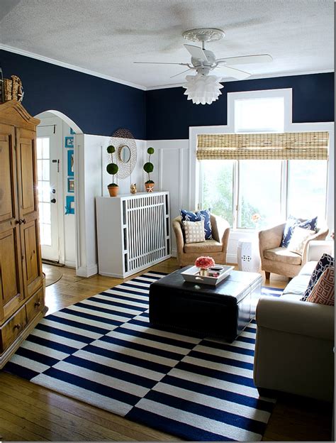 27 Navy Living Room Design Ideas Decoration Love