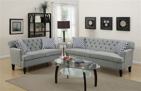 Nice Sofa Set 2pc Taupe Color Vivi Furniture