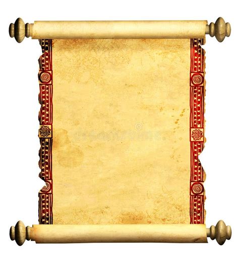 3d Scroll Of Old Parchment Scroll Of Old Parchment Object Isolated
