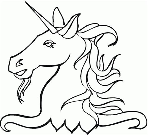 Free Unicorn Head Coloring Pages, Download Free Unicorn Head Coloring