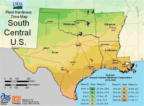 Usda Plant Hardiness Zone Mapsregion Texas Growing Zone Map