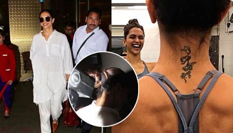 Find and save images from the deepika padukone collection by princesse (ameeran) on we heart it, your everyday app to get lost in what you love. Deepika Padukone Gets Ranbir Kapoor's Tattoo Modified Ahead Of Her Wedding With Ranveer Singh